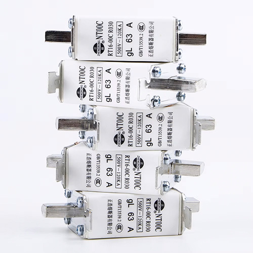 Tilpasset engros Lavspent NT00C AC Sikringskobling Kniv Lite Blad Høy bruddkapasitet Kobber 100A CE