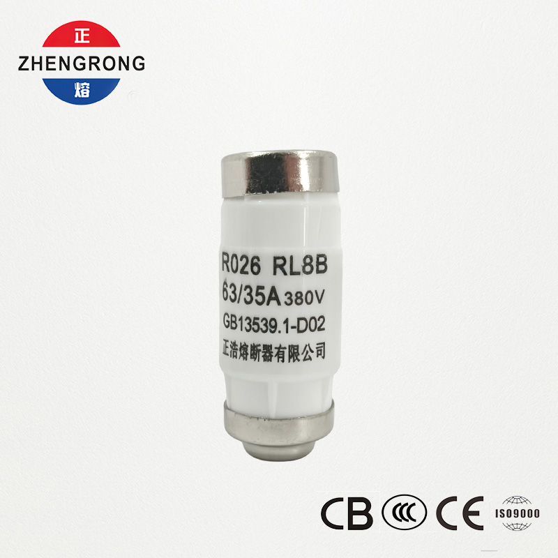 RL8B R026 35A 380V D02 Sylindrisk Sikring