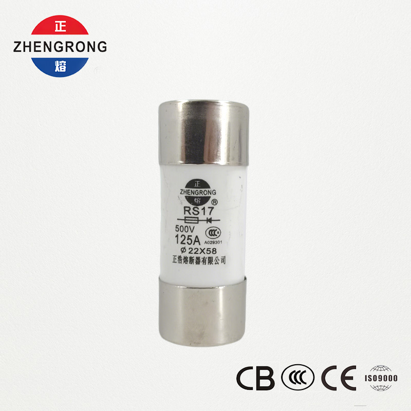 RS17 125A 500V sylindrisk hurtigvirkende sikring | 22*58mm | CCC-sertifisert