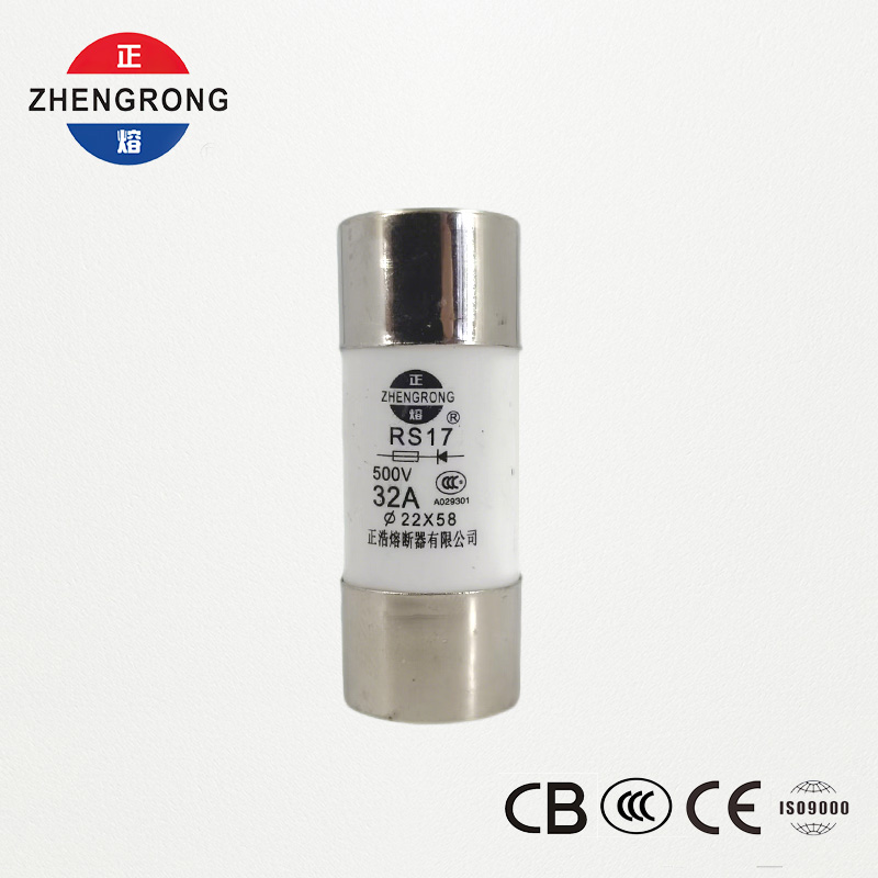 RS17 32A 500V sylindrisk hurtigvirkende sikring | 22*58mm | CCC-sertifisert