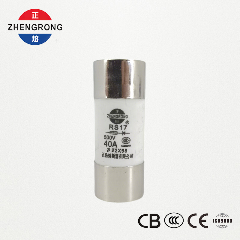 RS17 40A 500V sylindrisk hurtigvirkende sikring | 22*58mm | CCC-sertifisert