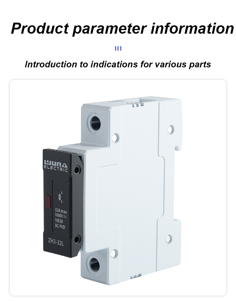 ZH32L DC 1000V Sikringsholder
